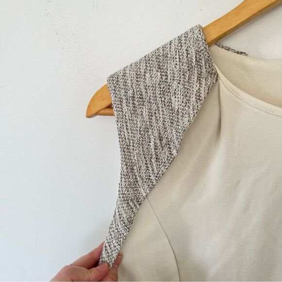 Mango Suit Cream Tweed Shift Dress - Picture 11 of 15